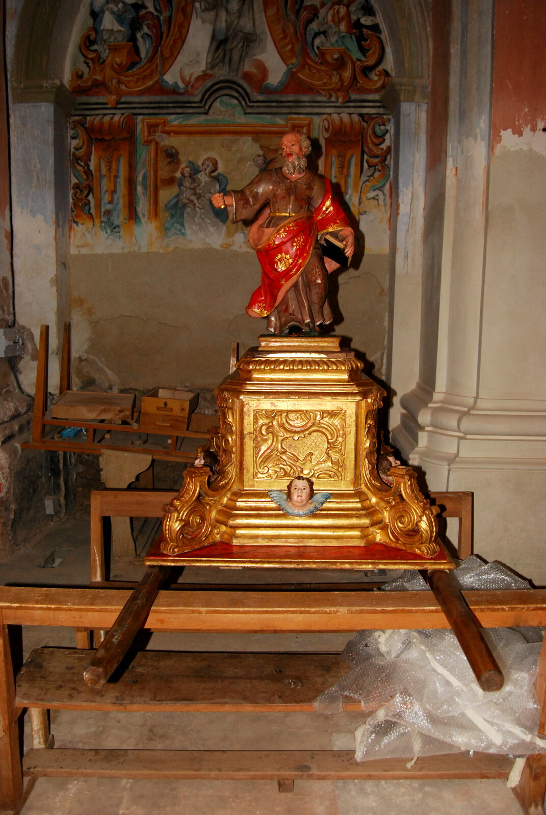 Restauración de escultura policromada — Balder Arte y Restauración, Zaragoza